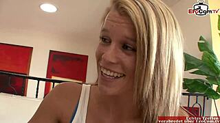 tiny blonde 18+ craves bbc for naughty interracial fun