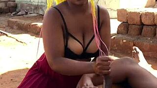 Sexy Pedi Girlfriend Delivers Epic Handjob!