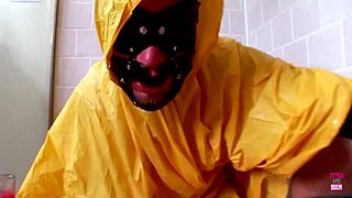 Once untied the busty blonde lets him pound her booty and cum in her mouth