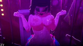 Watch Abponia dance nude at the club