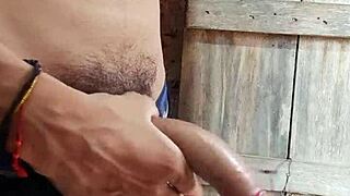 Latina Twink Delivers Bold Handjob On Big Cock