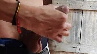 Latina Twink Delivers Bold Handjob On Big Cock