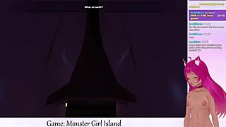 Vtuber Facesits Monsters In Girl Island Game