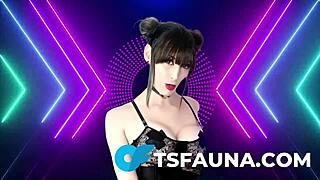 Homemade Video By A Transsexual Woman Teasing Herself With A Large Dildo