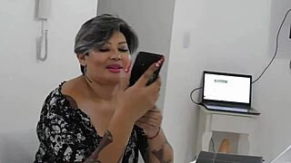 prostitute calls lover for quick fuck before husband returns. sneaky action unfolds with deepthroat and anal.