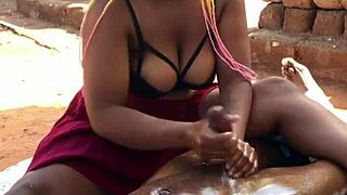 Sexy Pedi Girlfriend Delivers Epic Handjob!