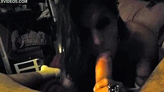 Latina amateur eagerly takes a massive cock