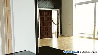 imagine this adorable lesbian squirting as she's fucked with a strapon, so cute and intense