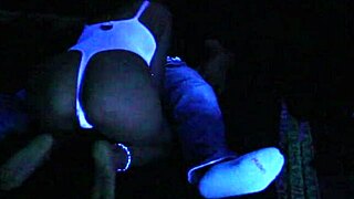 Carrie Blacklight In Sexy Main Scene