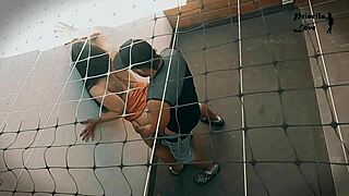 Neighbor catches young Latina beauty getting fucked on camera