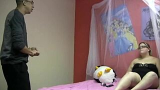 Chubby Teen Handjobs Monster Cock In Amateur Setting