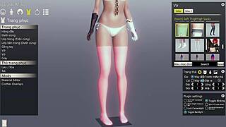 Sensual 3D cartoon babe indulges in some of her sexual desires in a solo session
