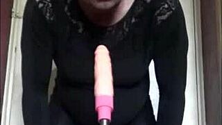 Bi curious couple tries crossdressing and anal play