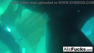 Underwater Hidden Cam Captures Blonde Pornstars Alix and Jenna in Lesbian Sex