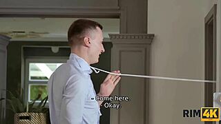 I thought it was a joke until rimming started with this brunette!