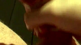 British solo masturbation on web chat ends with cumshot in condom