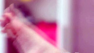 small tits babe gets cumshot in hardcore scene