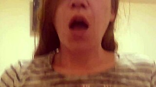 What a crazy girl in lingerie with her couple!