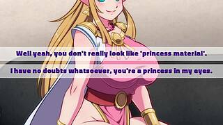 Zelda experiences intense handjob and cumshot on the casting couch at waifu hub.