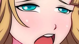 Zelda experiences intense handjob and cumshot on the casting couch at waifu hub.