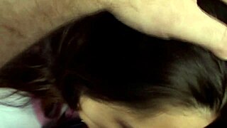 Young Hot 18+ Girl Gives Horny Blowjob To Big Cock In Bedroom Scene