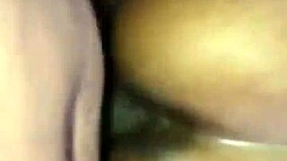 Horny Black Slut Rides a Strange Small Dick for Fun.