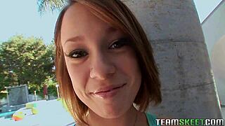 Haley sweet do you want your shaved pussy fucked hard