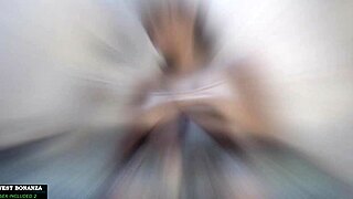 First time pounding Roxana, eating and blasting on her ass!