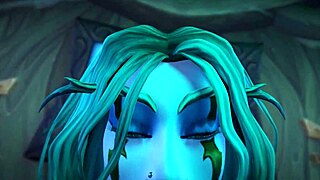 Asmr night elf cowgirl sex with orgasm