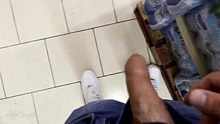 helping guy in supermarket risky moment