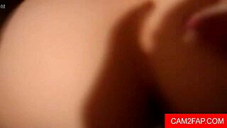 Amateur threesome with blowjob, fucking, and creampie