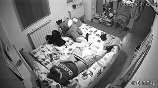 The Latina amateur masturbating from secret camera footage