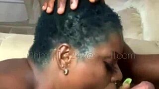 Amateur's Pussy Drips After Deepthroat Blowjob