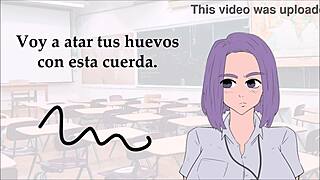 Joi Con La Profesora Castigando Tus Pelotas Cuerda