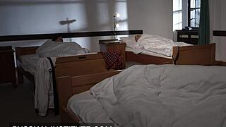 Lea Guerlin and Nesty Tease in Dormitory Lesbian Fingering