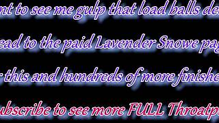 Brunettgrannen smyger över för att suga och deepthroata min kuk hårt!