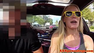 pawnshop amateur fingered before sex in store