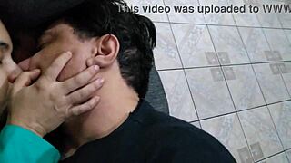 rolling activities with young girl and old man