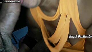 Latina Ebony Woman Performs Detailed Deepthroat Blowjob on Large Black Cock with Intense Sucking