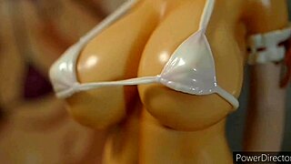 Akiko kamimura shows off her massive tits and ass 😍