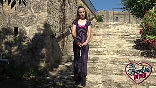 Amandine, Young French Brunette Slut, Craves Outdoor Action with Amateurs