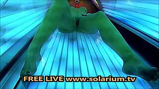 i saw milf masturbating in solarium