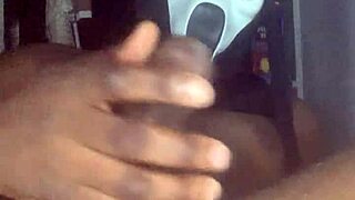 Amateur pornstar performs solo masturbation