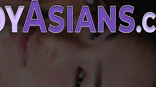 Petite Asian Fucking and Sucking Hard