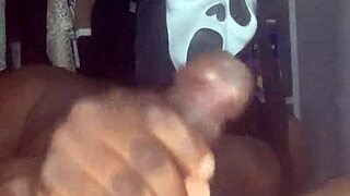 Amateur pornstar performs solo masturbation