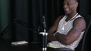 Will Mastro in sheer red lingerie flashing