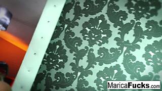 Marica In Sexy Lingerie Masturbates Pussy In Mirror