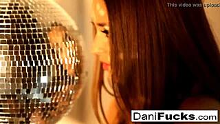 sexy dani daniels plays with her pussy