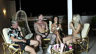 hey, watch this morena twerking while bruna carlos sucks her tits