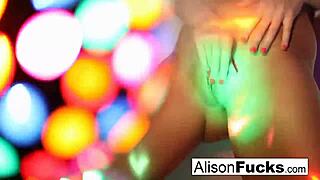 Tall Brunette Babe Alison Tyler Masturbates Nude At Nightclub